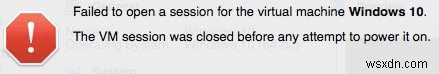 VirtualBoxで「セッションを開くことができませんでした」エラーを修正する方法 