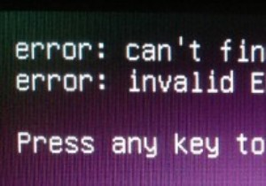 Ubuntuのインストール後に「コマンドドライブマップが見つかりません」エラーを修正する方法 