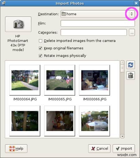 UbuntuでデジタルカメラからPCに写真を移動またはコピーする方法 
