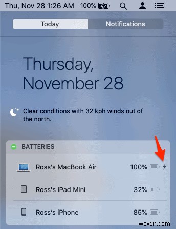 MacからiPhone/iPadのバッテリーを監視する方法 