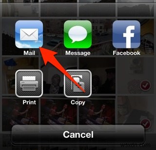 iPhoneまたはiPadから写真をメールで送信する方法 