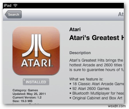 iPad用のAtariGreatestHitsでレトロゲームを始めましょう 