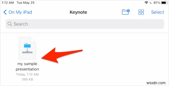 iPadでKeynoteにプレゼンテーションをインポートする方法 