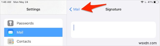 iPadの電子メールから「iPadから送信された」署名を削除する方法 