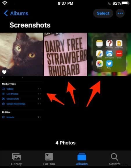iPhone、iPad、またはiPodTouchスクリーンのスクリーンショットを撮る方法 