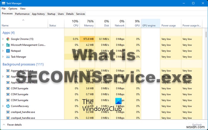 SECOMNService.exeとは何ですか？無効にできますか？ 