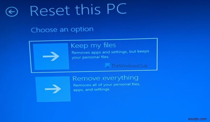 PCが起動しない場合は、高度な起動オプションを使用してWindows11をリセットします 