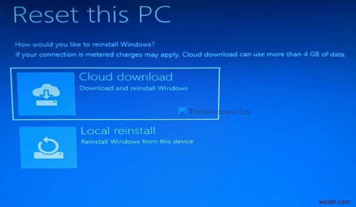 PCが起動しない場合は、高度な起動オプションを使用してWindows11をリセットします 