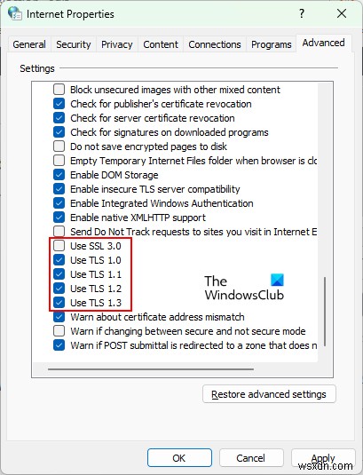 修正MicrosoftEdgeでこのページに安全に接続できないというエラー 