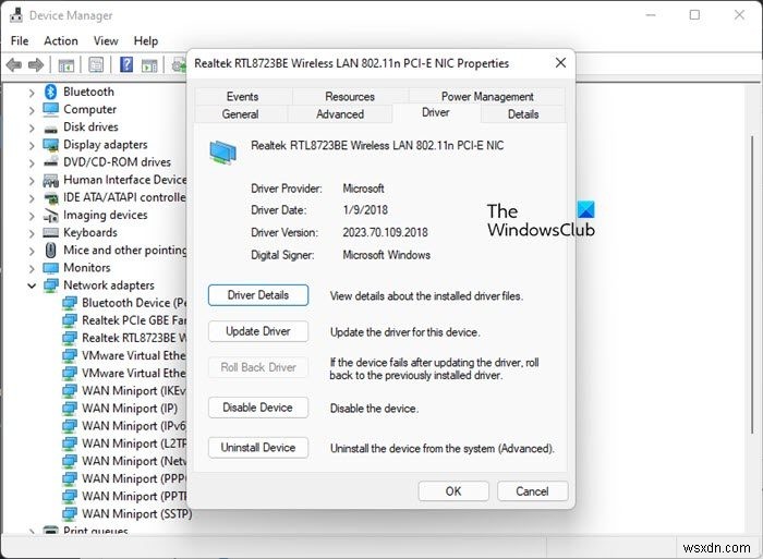 Windows11/10のmtkwl6ex.sysブルースクリーンを修正 