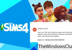 【解決済み】「このシステムのビデオカードではThe Sims 4を実行できません」エラーの直し方