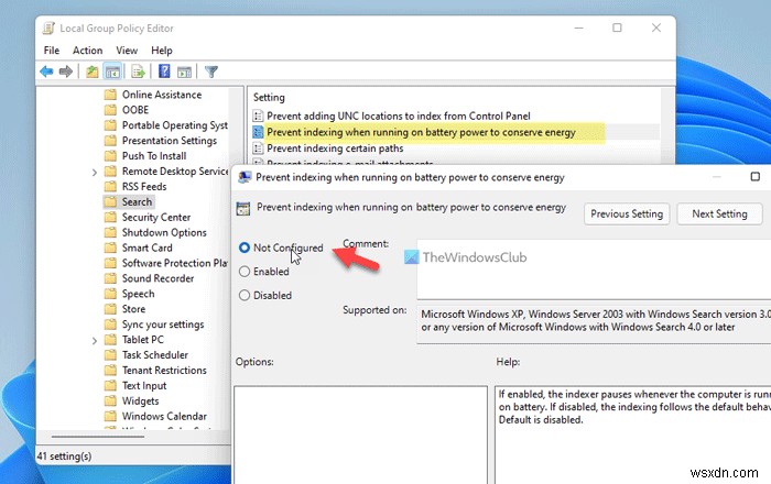 Windows 11/10では、検索インデックスが一時的に一時停止されています 