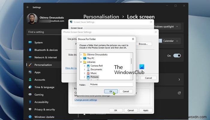 Windows11/10で写真をスクリーンセーバーとして設定する方法 