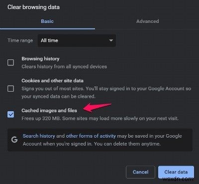 ChromeまたはEdgeブラウザでのRESULT_CODE_MISSING_DATAエラーを修正しました 