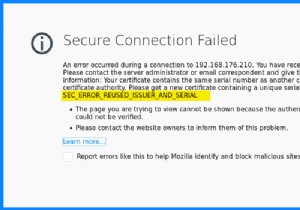 SEC_ERROR_REUSED_ISSUER_AND_SERIALFirefoxで安全な接続に失敗しました 