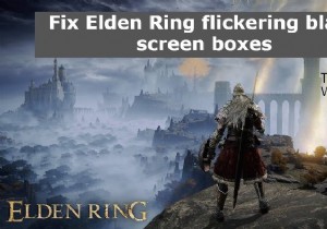 【Elden Ring】画面にちらつく黒いボックスが表示される問題の解決方法