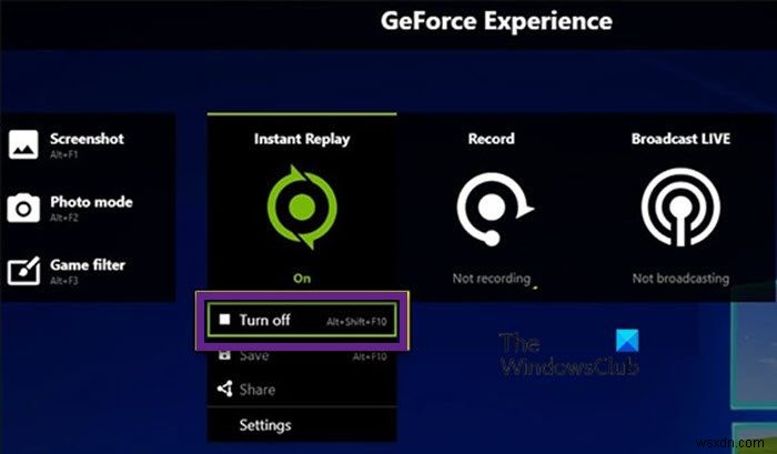 NVIDIA Shareが応答しないか、Windows11/10での動作を停止しました 