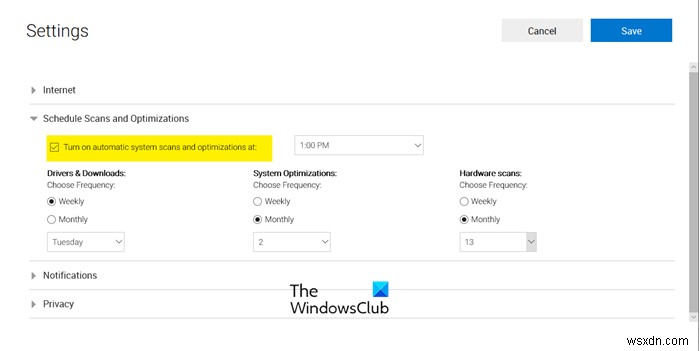 WindowsコンピューターでPC-DoctorモジュールのCPU使用率が高い問題を修正 