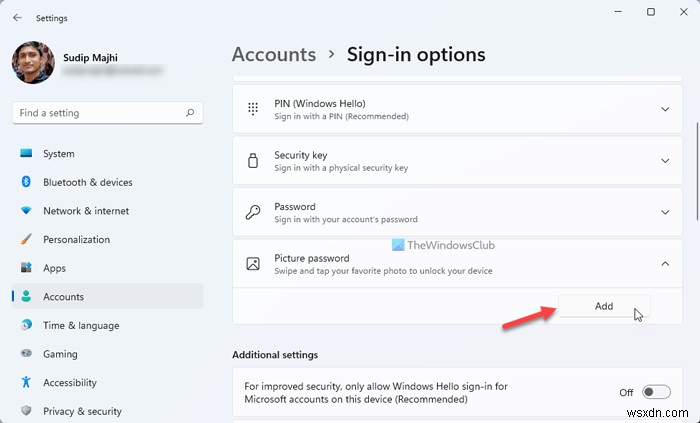 Windows11/10で画像のパスワードまたはPINを作成および設定する方法 