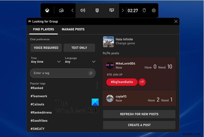 Windows11でXboxゲームバーを使用する方法 