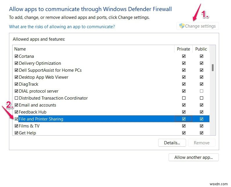 修正ファイル共有がWindows11/10で機能しない 