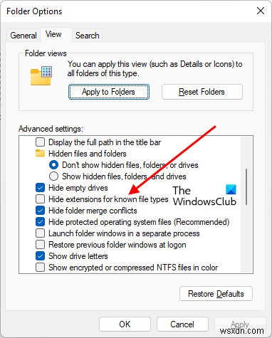 Windows11/10で拡張子なしでファイルを開く方法 