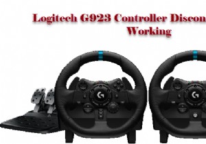 Logitech G923コントローラーが切断されているか、PCで動作していません 