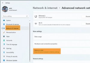 ネットワークリセットはネットワークアダプタを再インストールし、ネットワークコンポーネントをWindows11/10のデフォルトにリセットします 