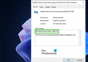 IntelSSTマイクがWindows11/10で機能しない問題を修正 