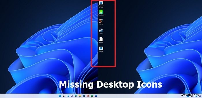 デスクトップアイコンがWindows11/10に表示されない 