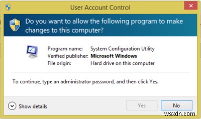 続行するには、Windows11/10で管理者パスワードUACエラーを入力します 