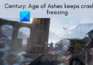 Century：AgeofAshesがWindowsPCでクラッシュまたはフリーズし続ける 