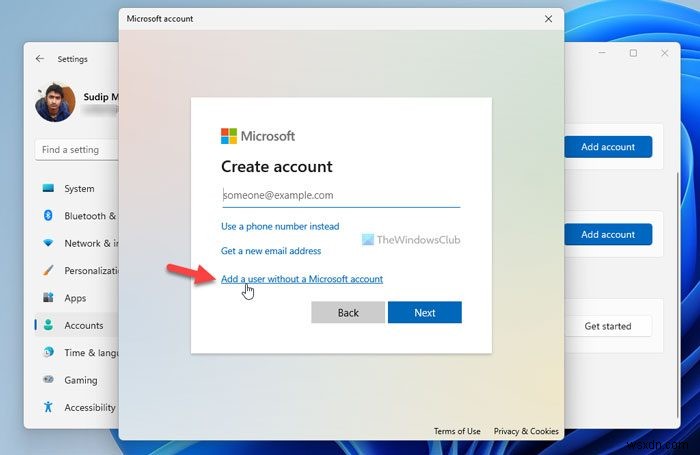 Windows11で新しいローカルアカウントを作成する方法 