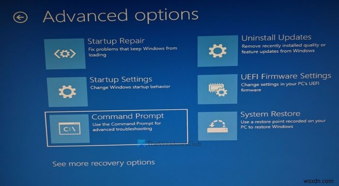 Windows11/10でEFIブートローダーを修復する方法 