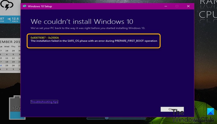 Windowsアップグレードエラー0x800700B7-0x2000Aを修正します 