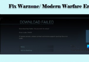 PCでWarzoneエラーコード6ダイバーを修正 