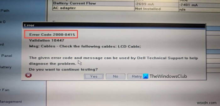 Windowsコンピュータのエラーコード2000-0415を修正 