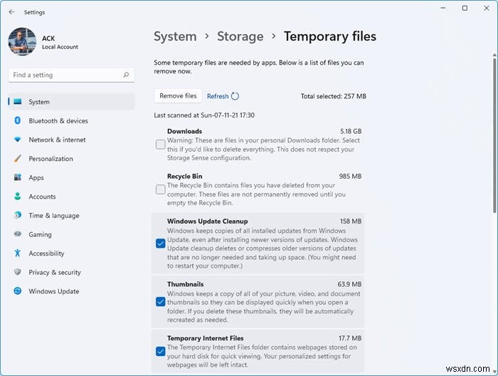 Windows11でStorageSenseを使用してディスク領域を解放する方法 