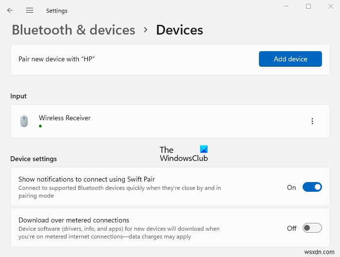 Windows11のBluetoothとデバイスの設定 