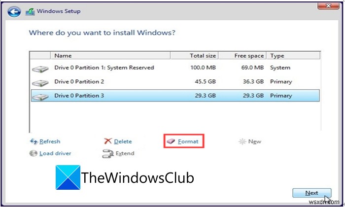 Windows11/10をインストールする際のエラー0x80300024を修正 
