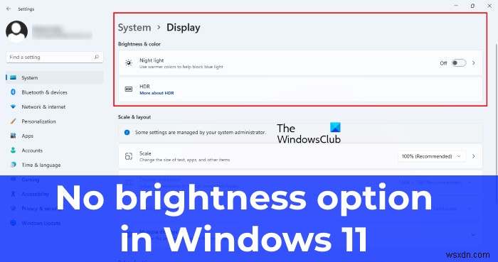 Windows11に明るさスライダーがない 