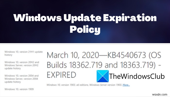 Windows Updateの有効期限が切れました–それはどういう意味ですか？ 