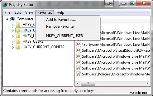 Windowsレジストリエディタのヒントと機能 