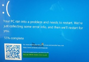 Windows11/10でのDRIVERPOWERSTATEFAILUREエラーを修正しました 