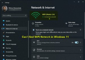 Windows11でWiFiオプションが表示されない 