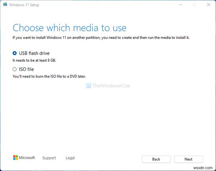 メディア作成ツールを使用してWindows11の起動可能なインストールメディアを作成する方法 