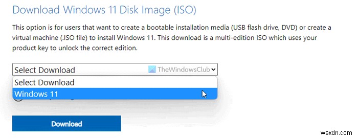 MicrosoftからWindows11ディスクイメージ（ISO）ファイルをダウンロードします 