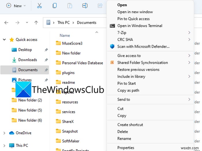 古いものを取得する方法Windows11でコンテキストメニューを右クリックします 