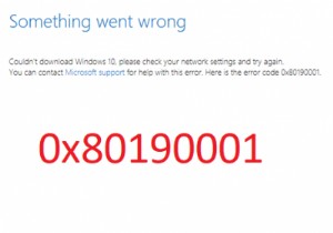 Windows 11/10でWindows Updateエラー0x80190001が発生したときの対処法