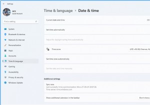 Windows11で時間を変更または同期する方法 